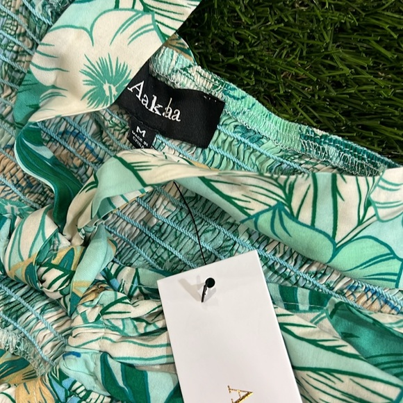 Aakaa Green Floral Maxi Dress - Picture 6 of 7